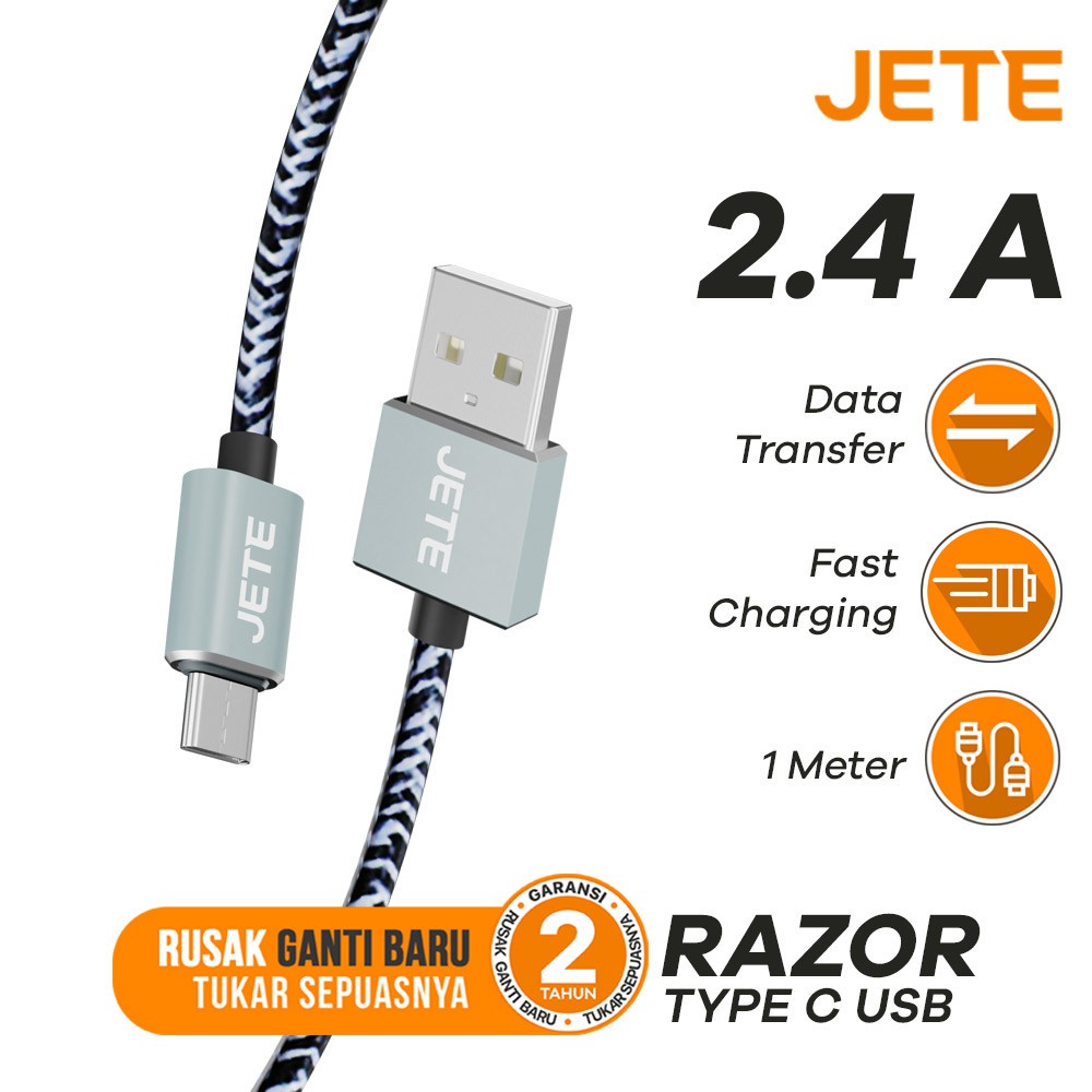 Kabel USB Type C Fast Charging JETE Razors