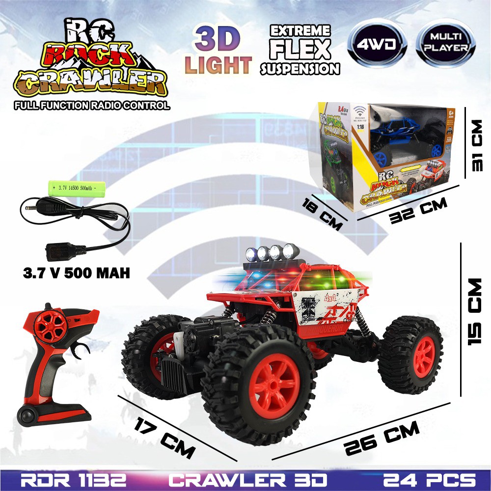 MURAH BRO1154 RDR1132  RDR1134 RC Rock Crawler Offroad Hero Mainan Anak Mobil Remote Control Radio Control RADAR