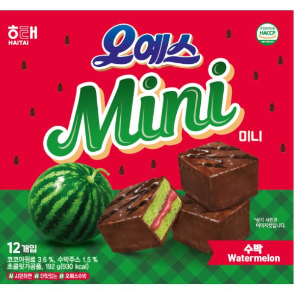 Jual HAITAI Watermelon Ohyes Cake Kue Semangka 192gr Made in Korea