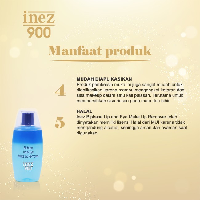 INEZ 900 Biphase Eye &amp; Lip Makeup Remover 125ml