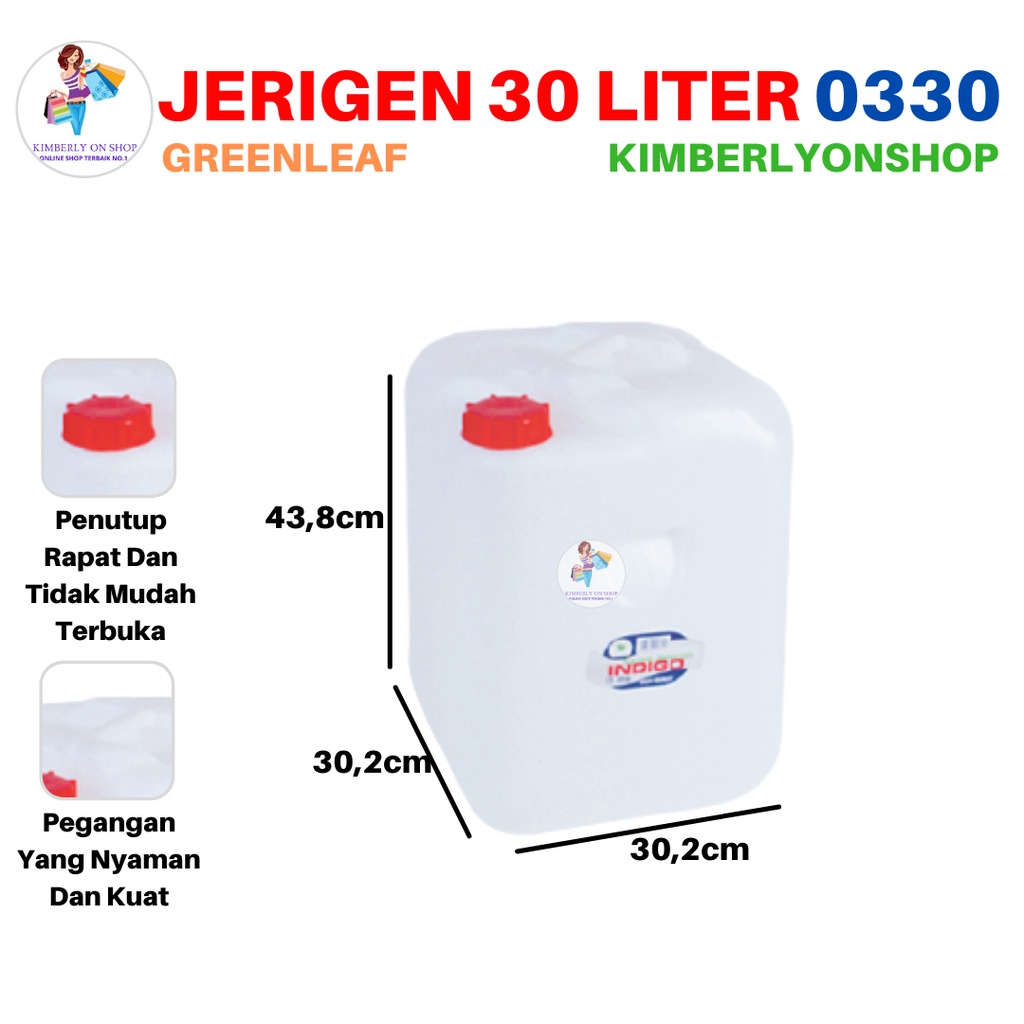 Jerigen Segi Indigo 30 Liter 0330 Green Leaf