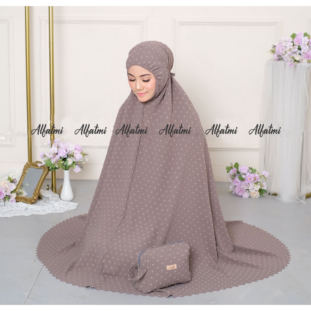 Mukena Dewasa 2in1 Uragiri Rayon Viscose Crinkle Airflow Uragiri Original