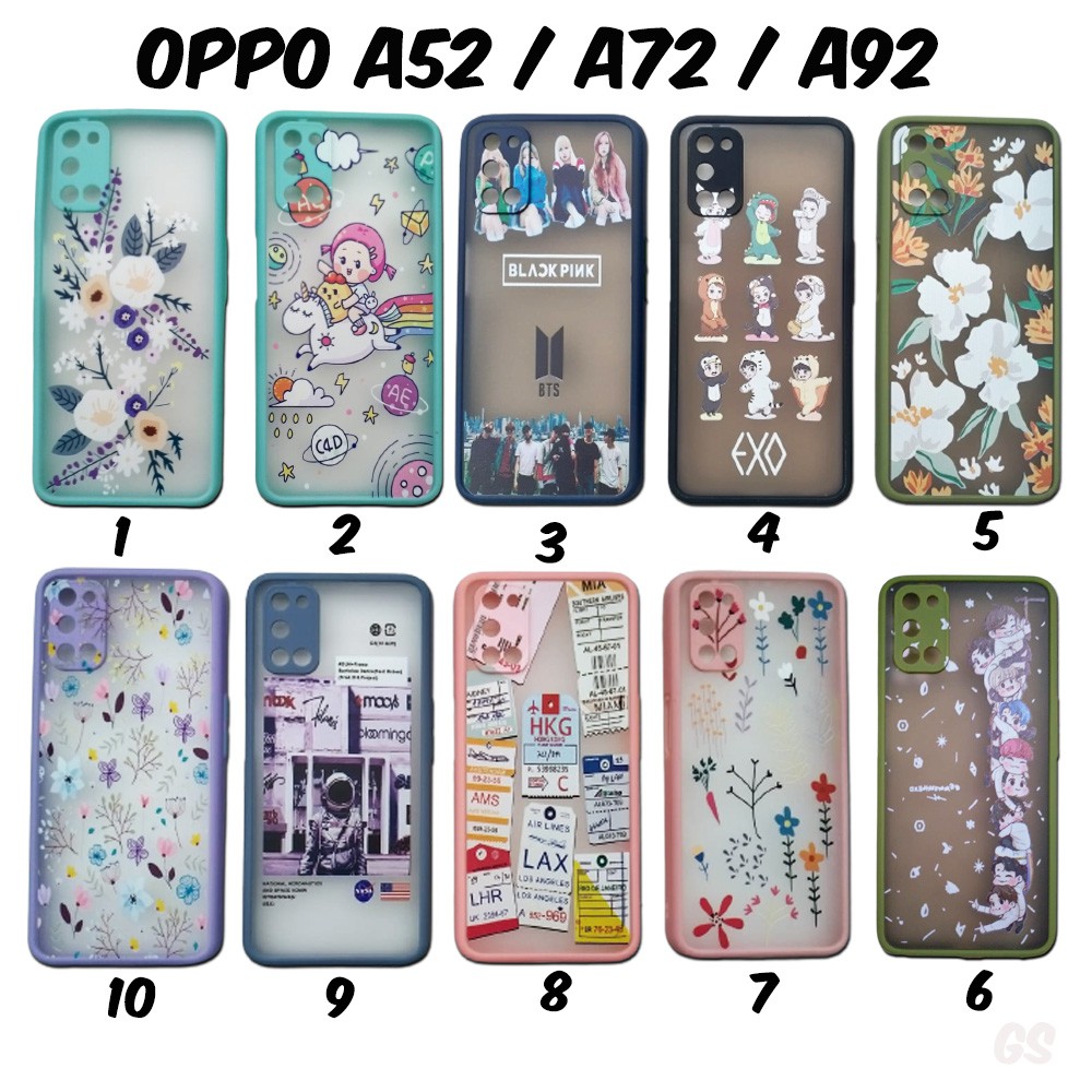 Protector Lens I Case Hybrid OPPO A11K A12 A5S A7 A52 A72 A92 A8 A31 F9 RENO 4F Gambar Pelindung