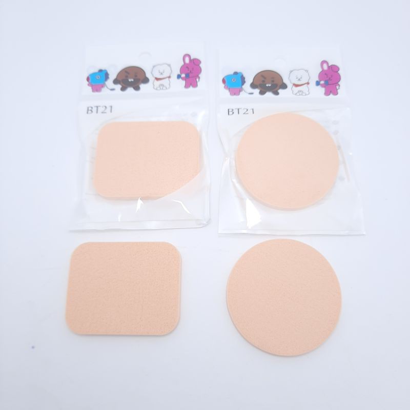 Spons Bedak Spons Makeup Spons Foundation (2 Pcs)