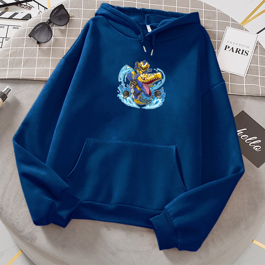 Sweater hoodie anak laki laki BLUE RANGERS baju anak cewek cowok kartun keren