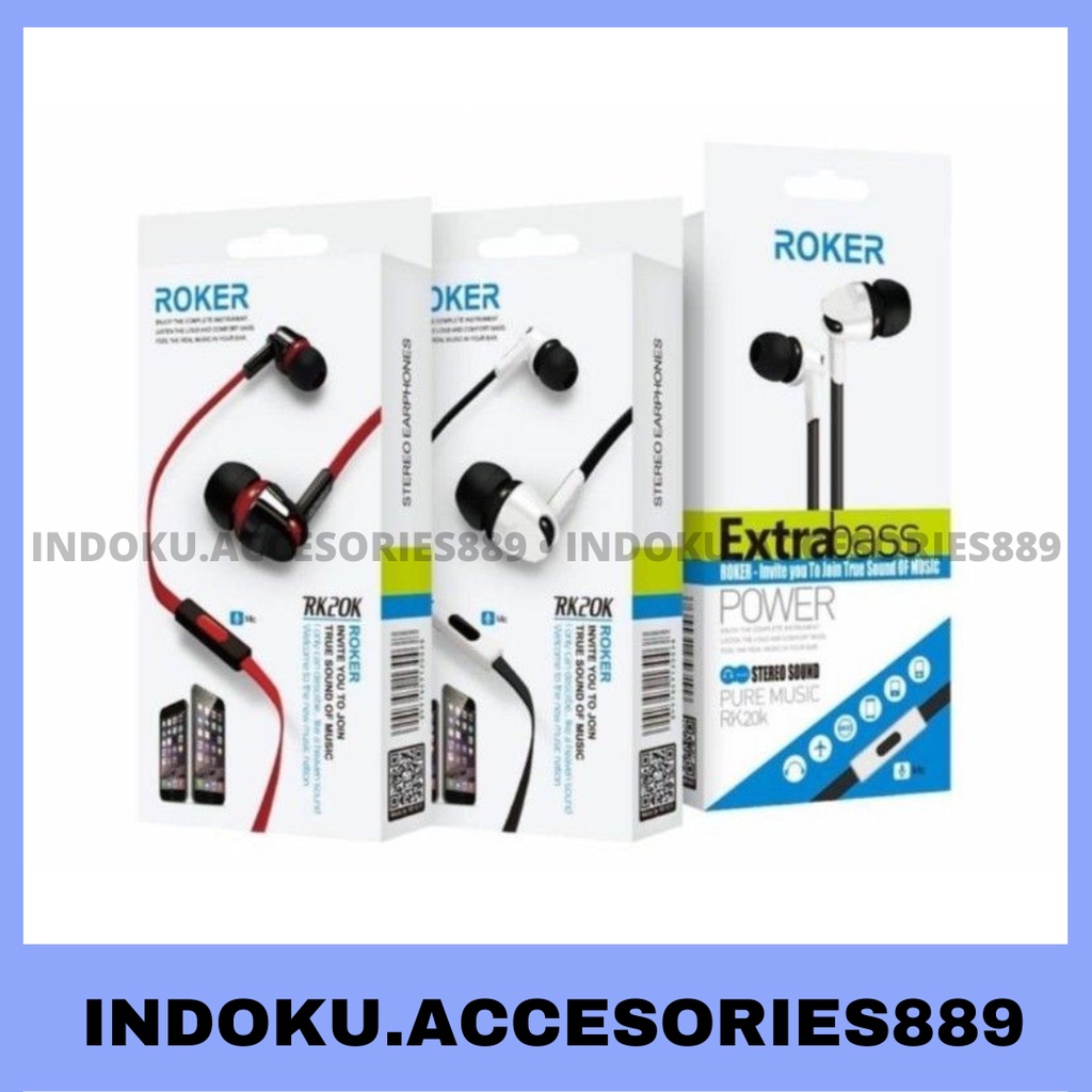 Headset Roker Extra Bass RK20K HF Roker