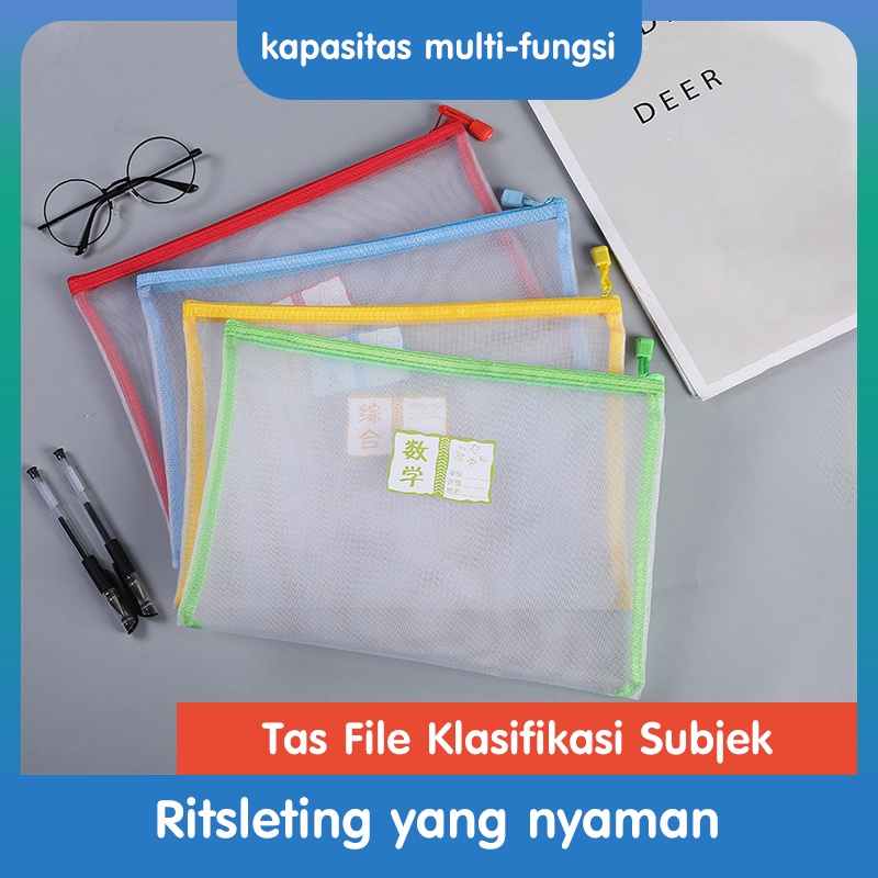 

Tas Dokumen Nilon Mesh Tas Penyimpanan Kertas Ujian Kreatif Map Dokumen