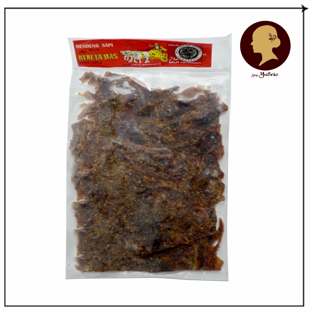 

Dendeng daging sapi Kereta Mas oleh Solo 200 gr Halal MUI beef jerky makanan ringan dried meats enak