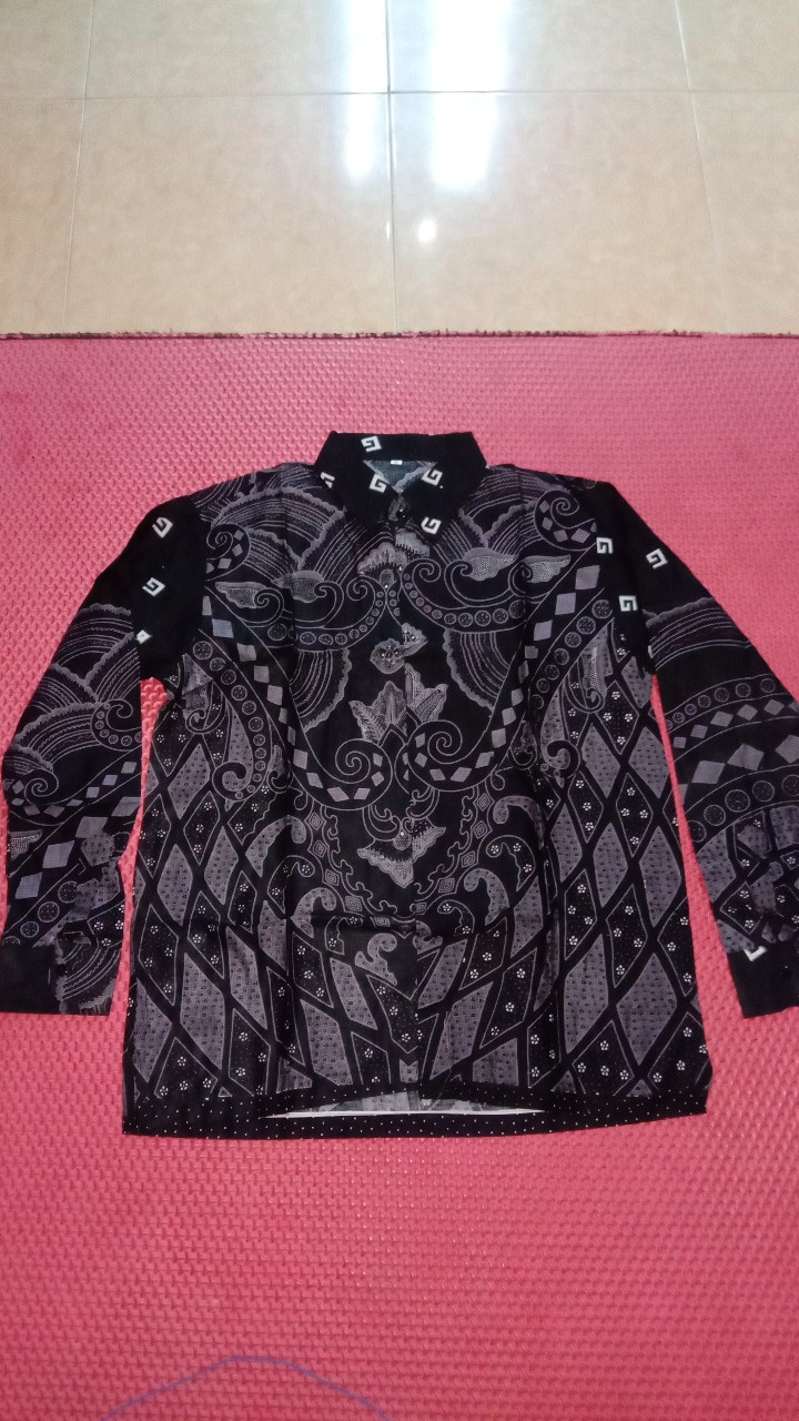 Baju Batik Pria Slimfit Big Size M L Xl Xxl Atasan Kemeja Batik Lengan Panjang Original