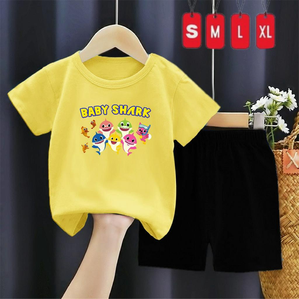 Setelan Anak Baby Hiu Kartun/ Oneset Sp PE24s Wn