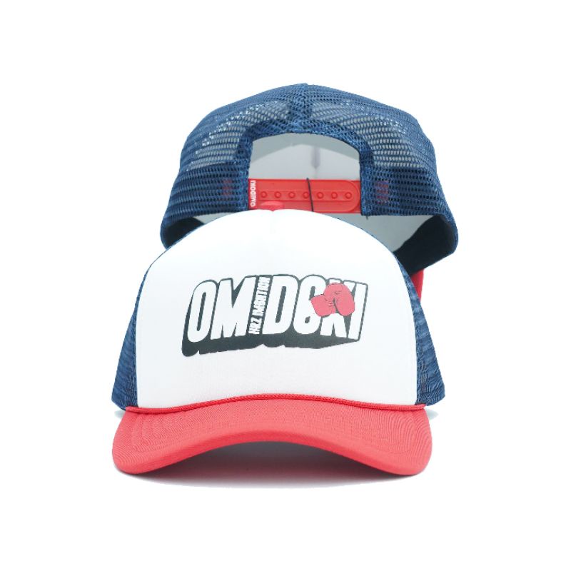 Omidoki Trucker Hat Navy Merah Feby