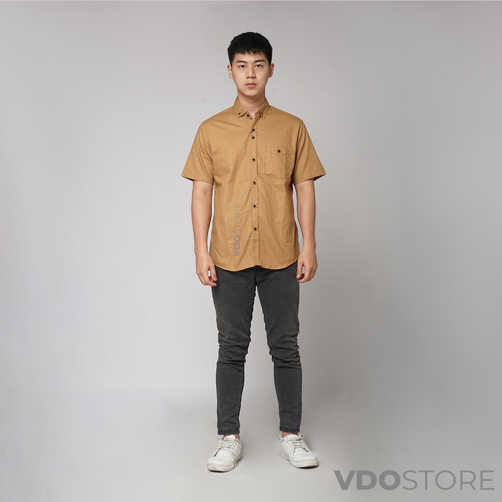 KEMEJA PRIA KHAKI BASIC LENGAN PENDEK BAJU POLOS DEWASA PREMIUM KEMEJA KERJA TEBAL M L XL HITAM PUTIH NAVY ARMY CREAM KEMEJA KANTOR FORMAL SANTAI CASUAL SEMI KASUAL VIRAL MURAH KATUN KUALITAS