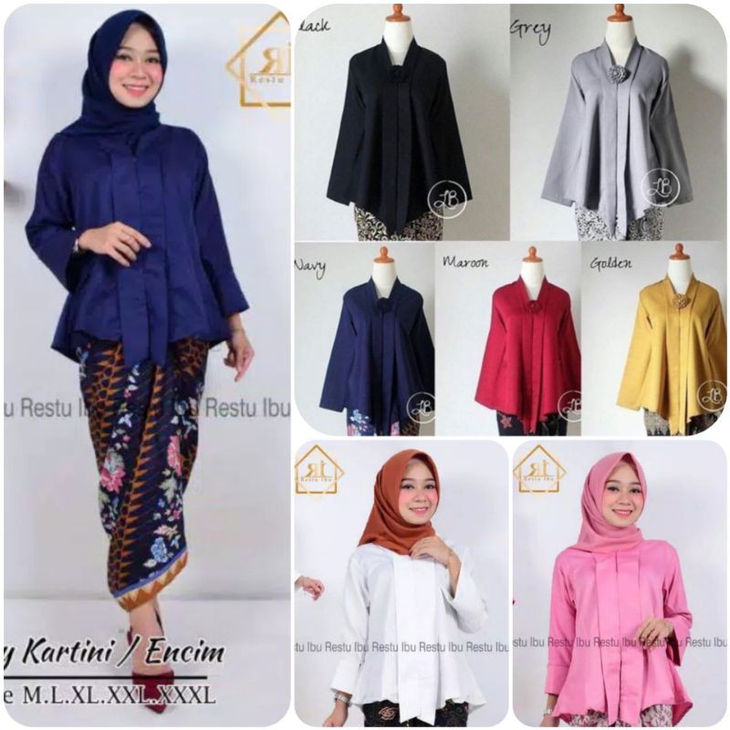 Jual Atasan Kebaya Kutubaru Floy Kartini Encim Wisuda Modern Atasan Kebaya Modern Kebaya