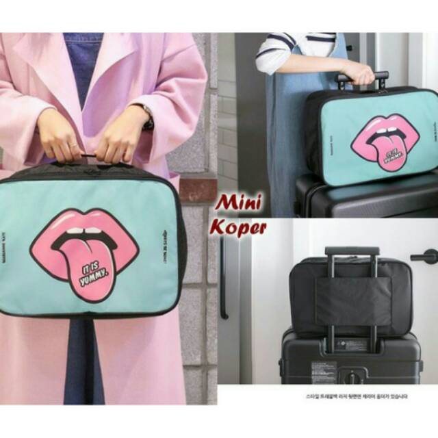 KOREAN MINI LUGGAGE / TRAVEL ORGANIZER BAG / TAS KOPER MINI IMPORT