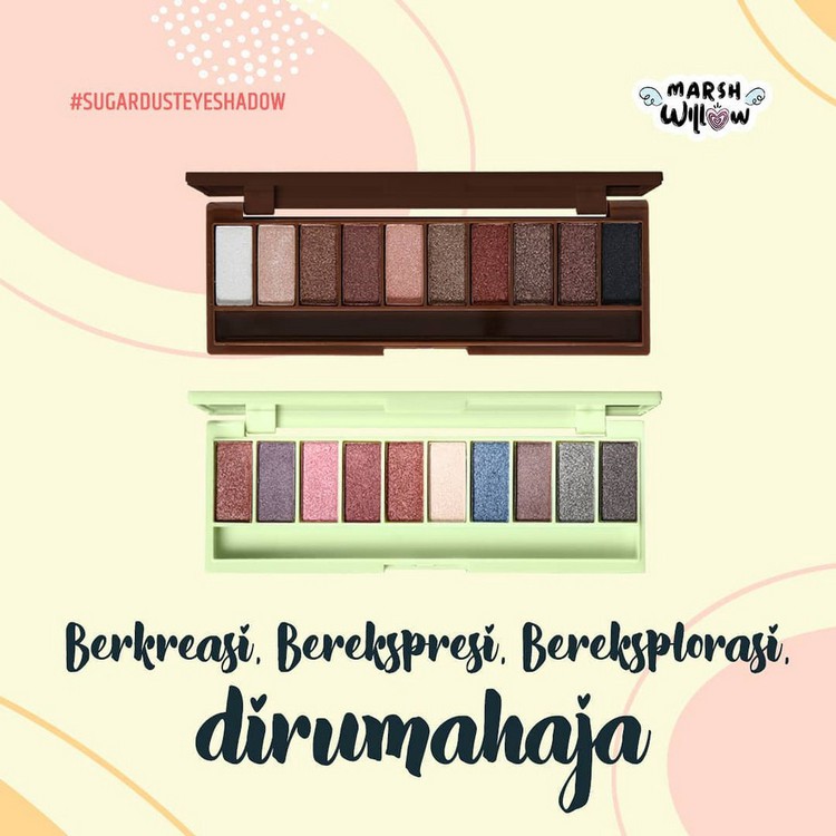 ⭐BAGUS⭐ MARSHWILLOW SUGAR DUST EYESHADOW PALLETE | Palet Make Up