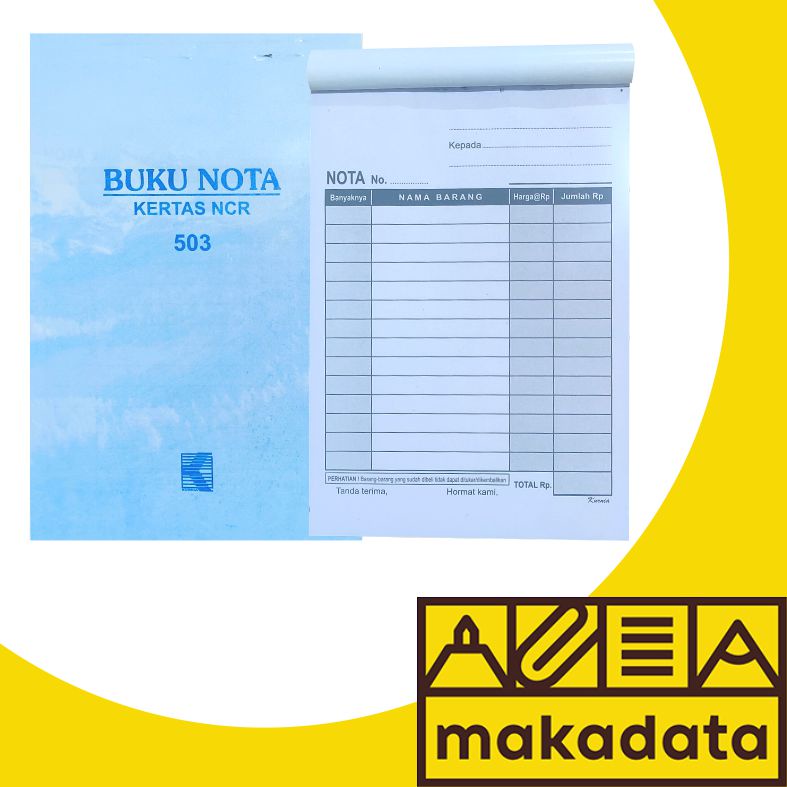 

NOTA TEGAK 1/4 FOLIO 3 RANGKAP 50 LEMBAR KURNIA (1PCS) MURAH