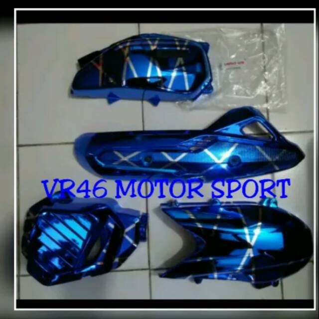 Variasi set vario 125 old tutup radiator + knalpot vario 125 & cover cvt + filter vario 125 old