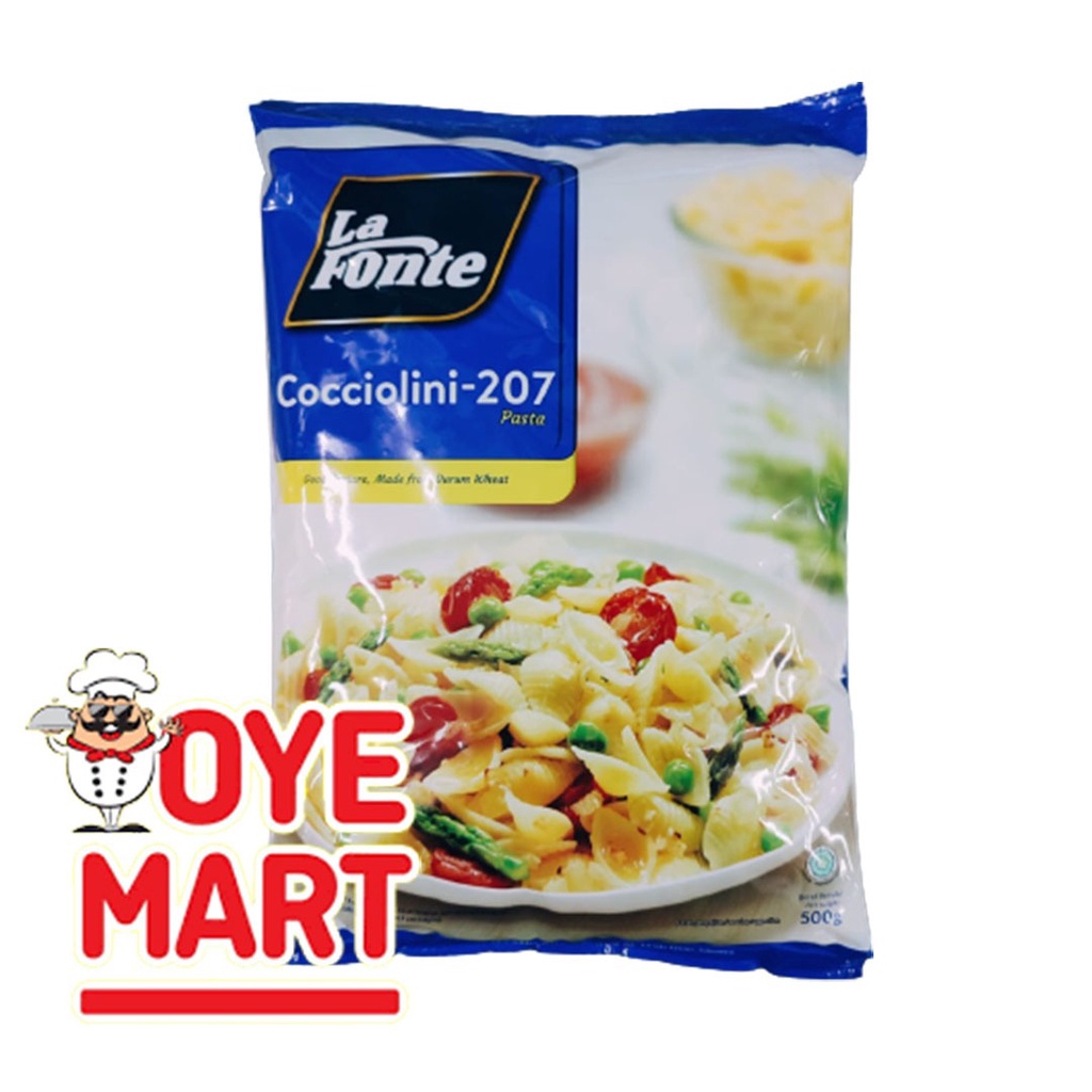 LA FONTE COCCIOLINI -207 500GR/MAKARONI BENTUK KERANG