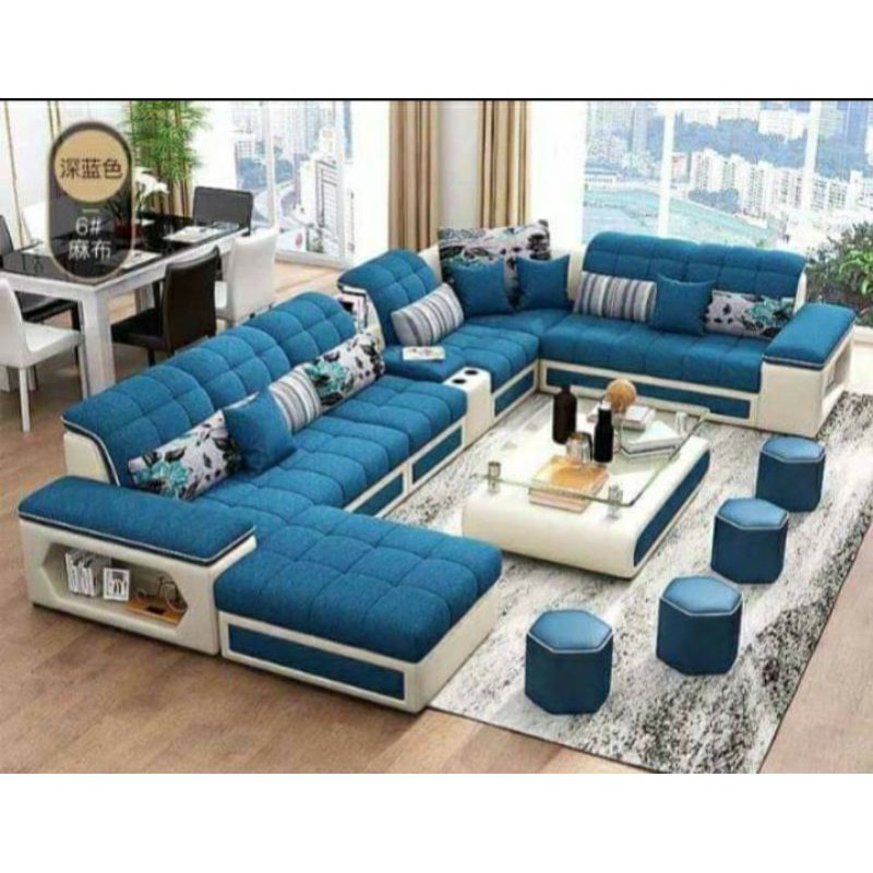 SOFA Leter U mewah dan elegan