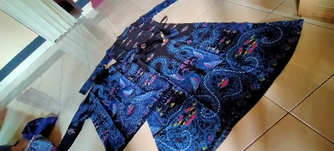 Batik Couple Gamis Batik Couple Batik Gamis Batik Seragam Batik Keluarga Maura Couple Sania Ruffle