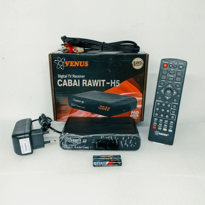Receiver Set Top Box STB DVBT2 Venus Cabai Rawit/Cabe Rawit H5 Adaptor