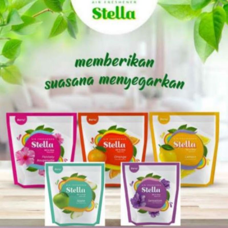 STELLA All in One Pengharum Ruangan Air Freshener 42+13gr