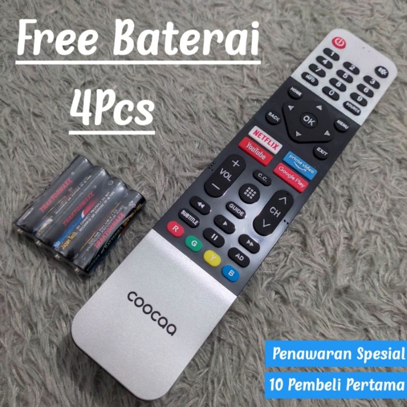 Remote TV COOCAA Smart TV Original Terbaru Youtube Netflix - Remote COOCAA Original Smart TV Android