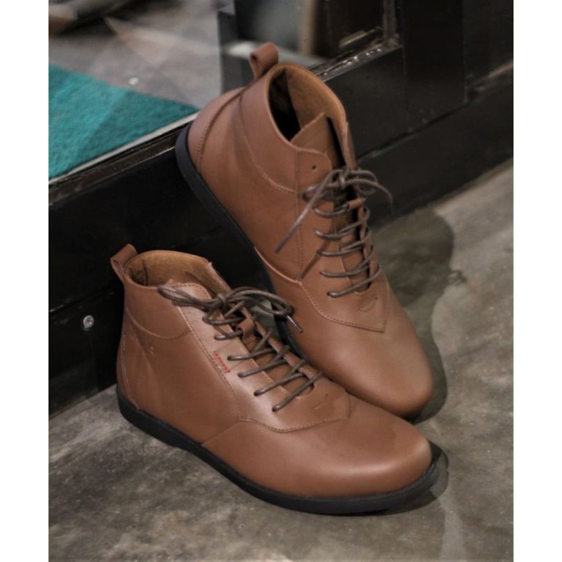 BOLTON BROWN - BRADLEYS | Sepatu Boots Pria Kulit Asli Vintage Casual Hangout Outdoor Touring