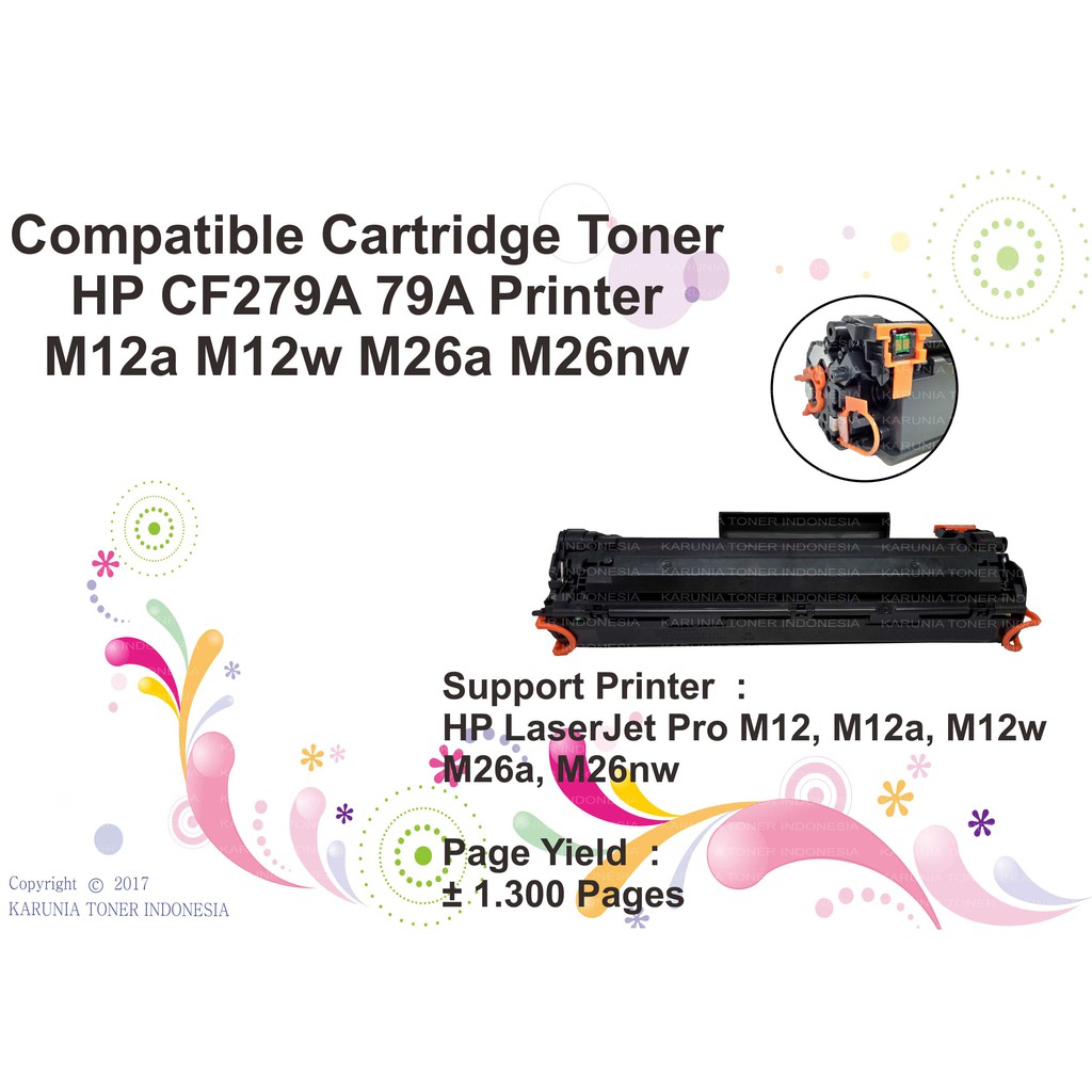 Compatible Cartridge Toner HP CF279A 79A Printer M12a M12w M26a M26nw