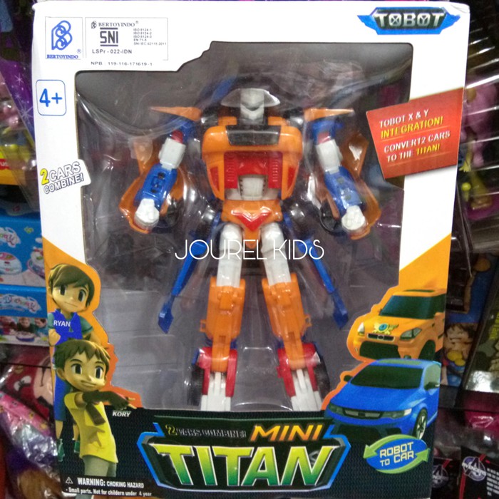 JK -  tobot mini titan 2 cars combine robot transformer