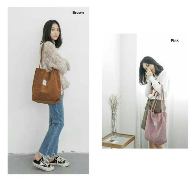 TOTE BAG / TAS WANITA / TAS MURAH / TAS SEKOLAH / TAS KERJA / TAS KAMPUS / KOREA CORDURAY /