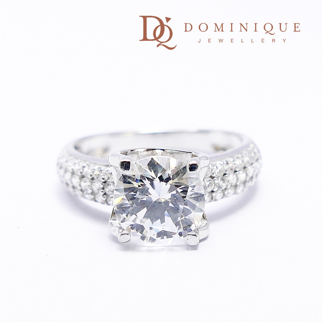 

Dominique Jewellery- Cincin Solitaire 75% SNI DQC 2654
