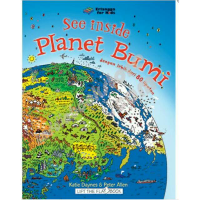 Usborne Planet Bumi See inside lift the flap  boardbook Erlangga