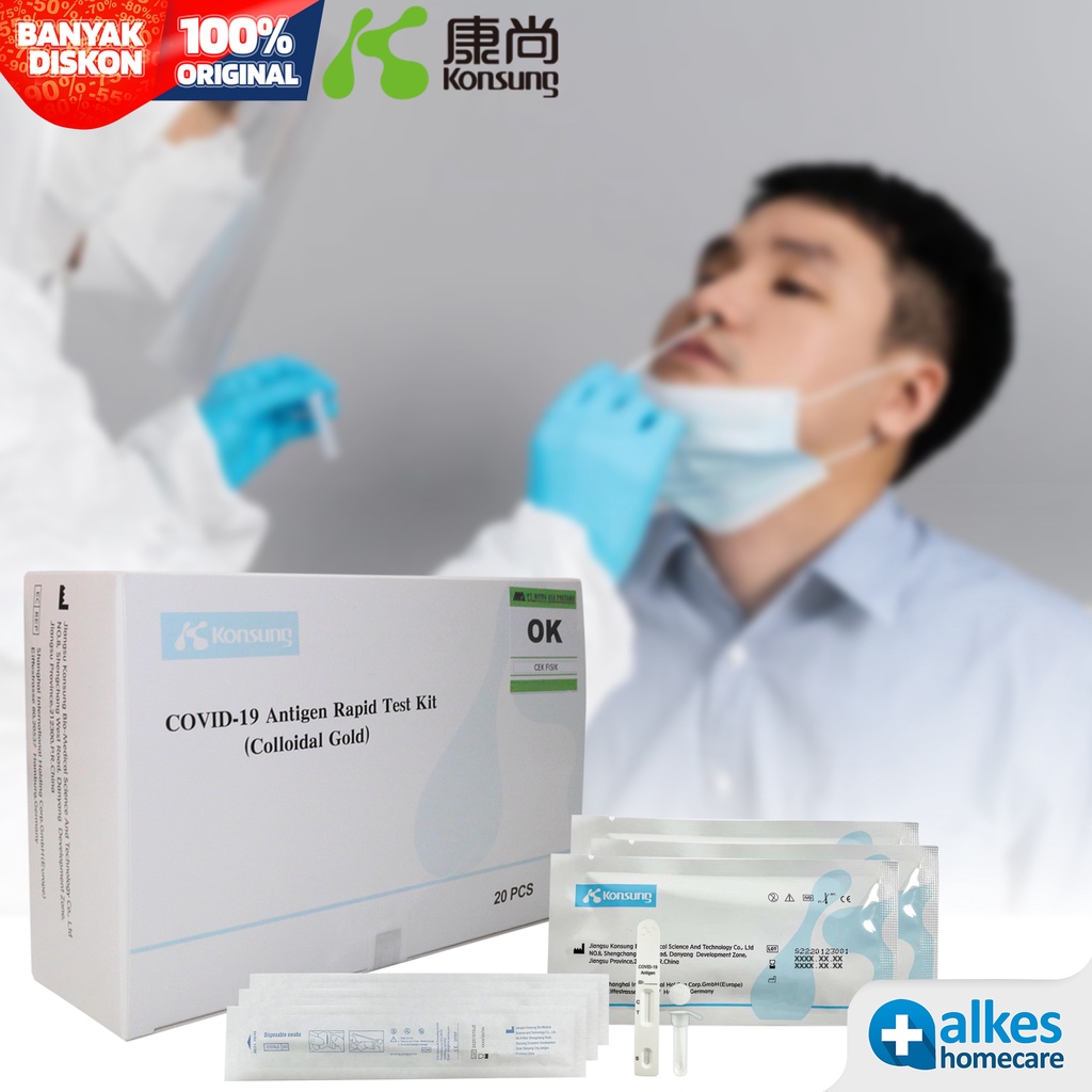 Konsung Alat Swab Test Antigen - Rapid Test Antigen Covid19