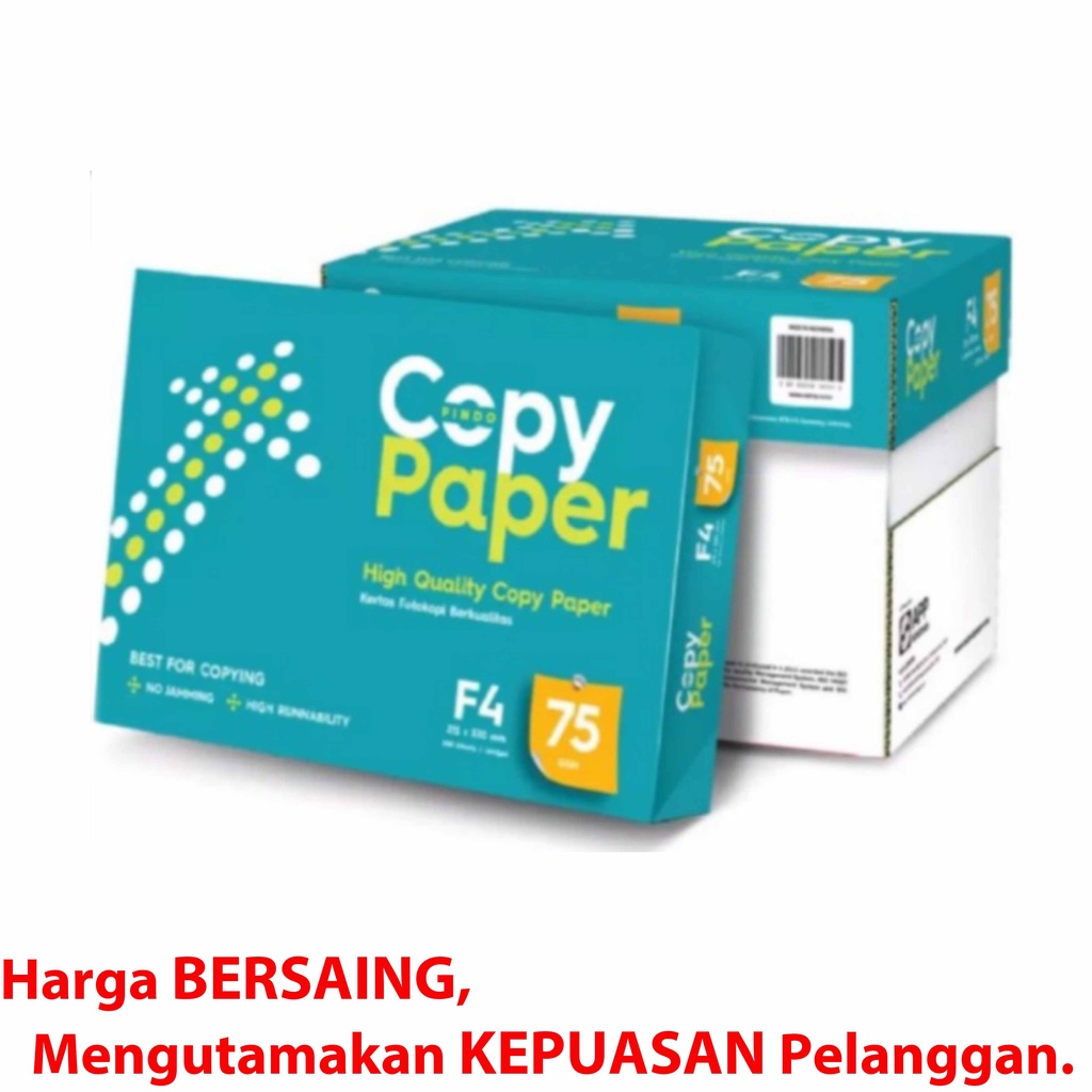 

Kertas HVS Copy Paper Folio / F4 75 Gsm isi 500 lembar / 1 Rim HVS CopyPaper F4 75 Gram Kertas Print