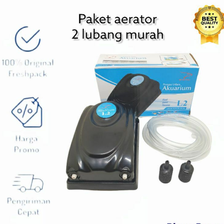 PAKET LENGKAP AERATOR 2 LUBANG MURAH