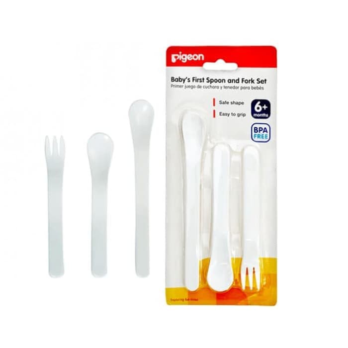 Pigeon Baby's First Spoon &amp; Fork Set 6m+