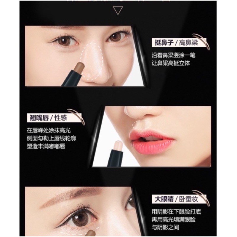 [MISSMOONA] LAMEILA FACE STICK CONCEALER CONTOUR FACESTICK PENIRUS MUKA INSTAN