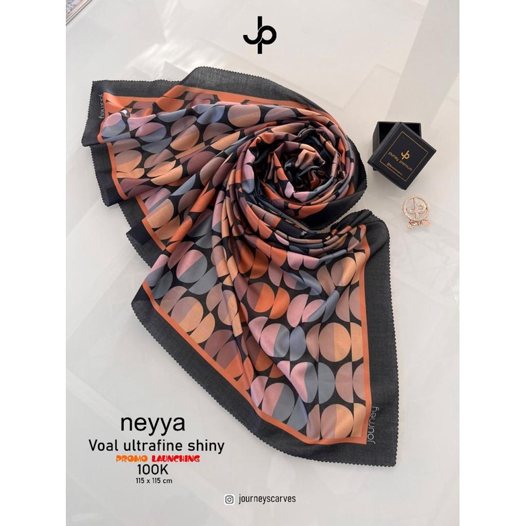Neya by Journey Kerudung Deenay Premium Print Segi Empat