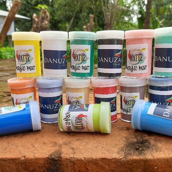 

Cat Lukis Acrylic tipe matte 30ml / Cat Lukis Kanvas 16 Warna