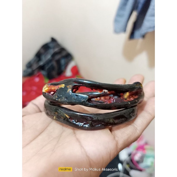 Gelang Akar Bahar merah Combong