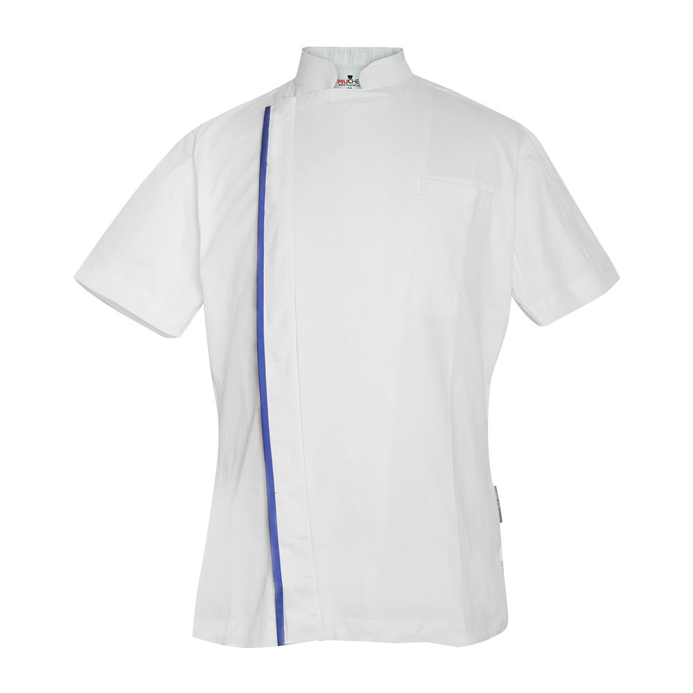 MUCHEF Baju Chef Zipper White