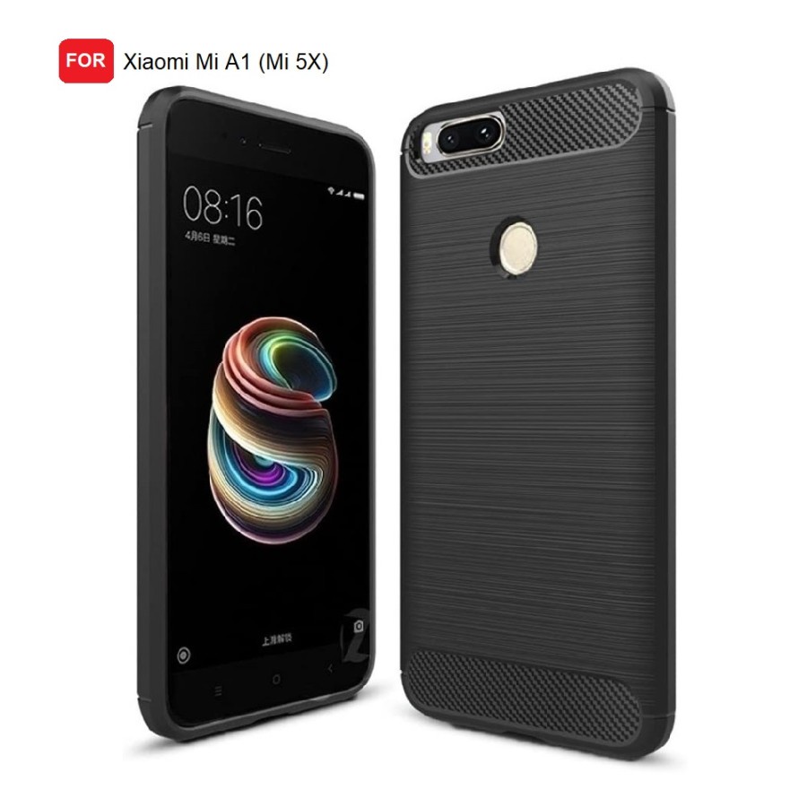 CASE SLIM FIT CARBON IPAKY XIAOMI MIA1 MI A1 XIAOMI MI5X MI 5X SOFTCASE - FA