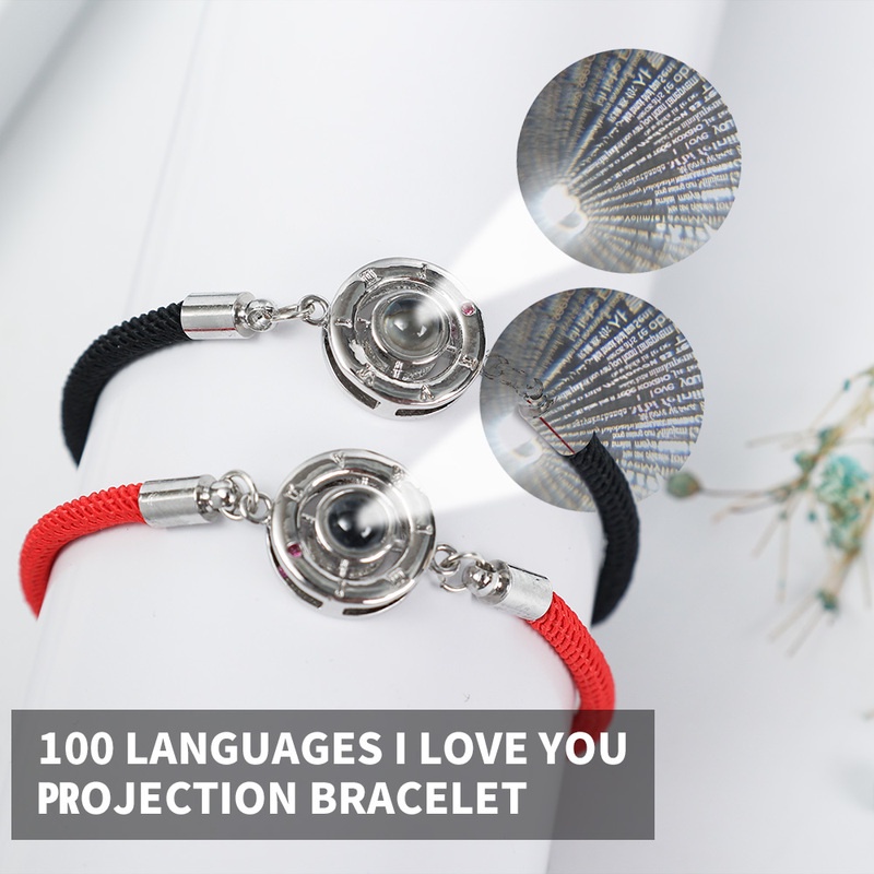 Gelang Tali Kepang Handmade Desain I Love You Gaya Korea