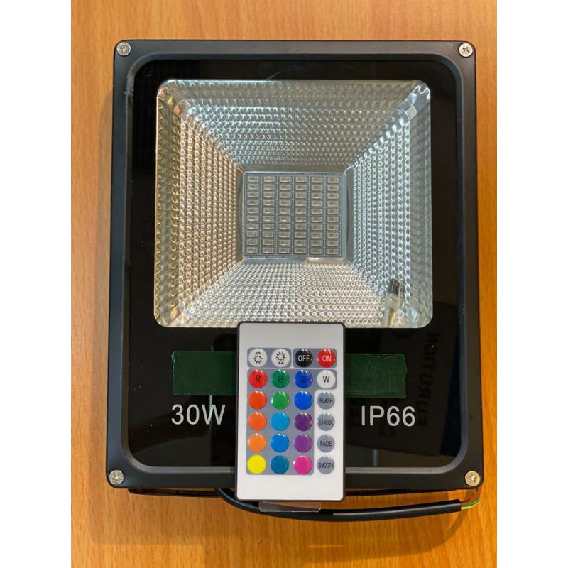 Lampu sorot led RGB 30 watt 30w waterproof led sorot 30 watt warna warni
