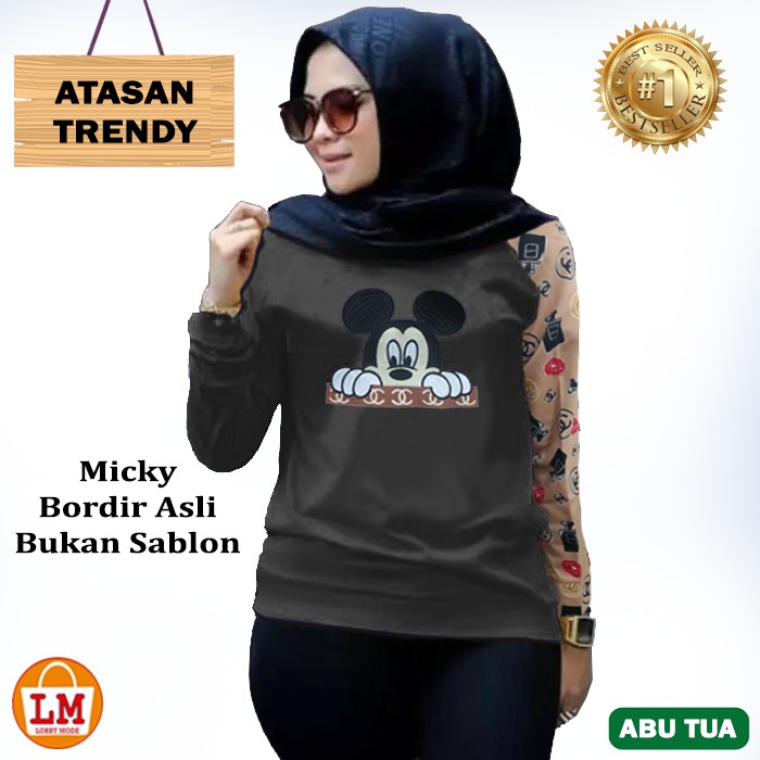 TERMURAH TERLARIS Baju Atasan Wanita MM TRENDY LMS 17241 TERBARU