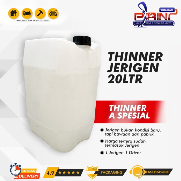 Thinner A SPECIAL 20 Liter Kemasan Jerigen Pengencer Cat Dll