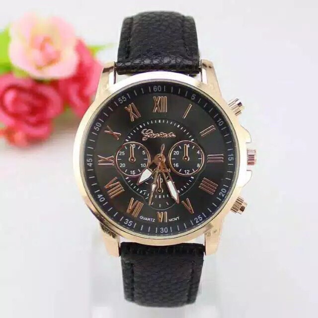 Jam Tangan Wanita Kulit Import Geneva