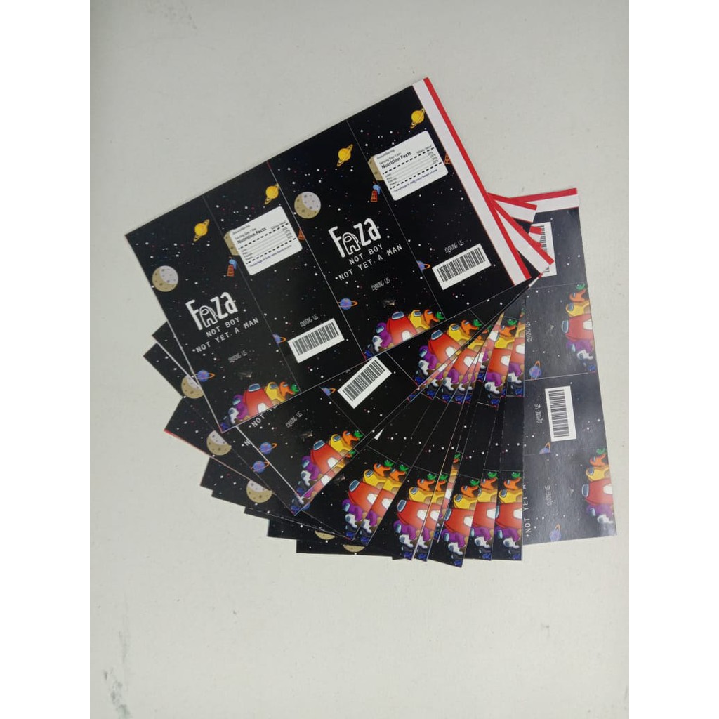 

Label Susu Kotak Custom Karakter Among Us