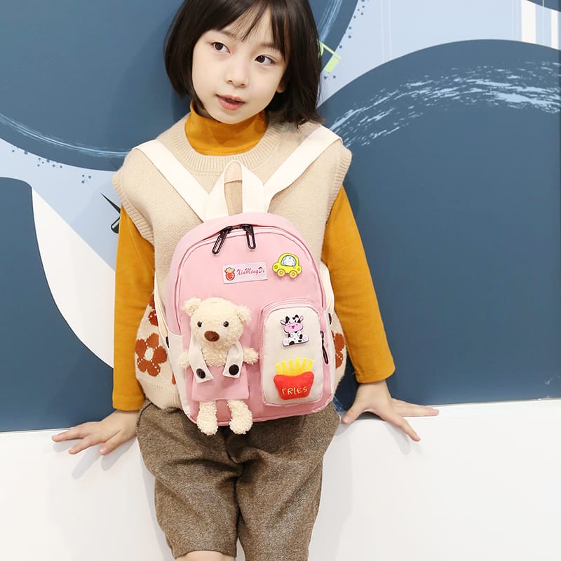 Ransel Anak - Tas Sekolah Anak - Tas Ransel Sekolah Anak Motif Lucu Boneka - Tas Paud - Tas Tk